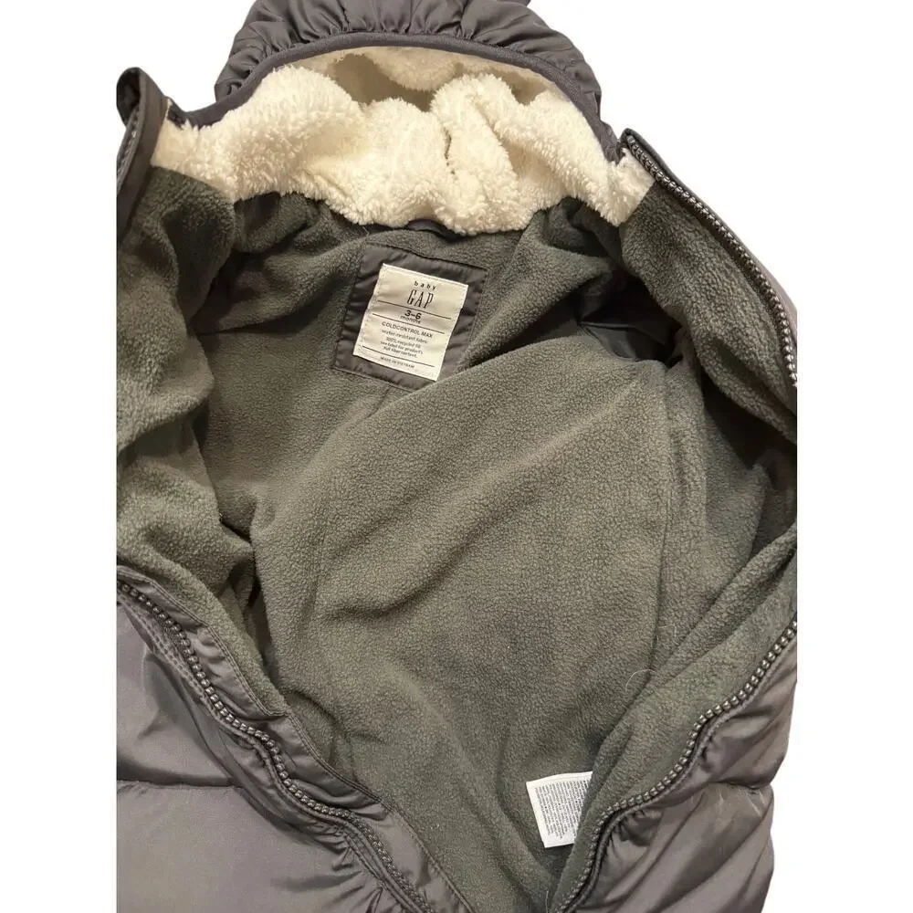 Baby GAP ColdControl Max Puffer Snowsuit 3–6M Bear Ear Hood